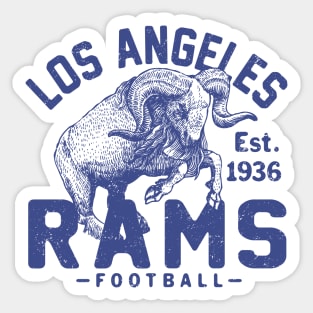 Retro Los Angeles Rams 1 by Buck Tee Sticker